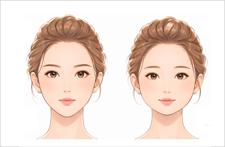 Q1 顔型の参考イラスト